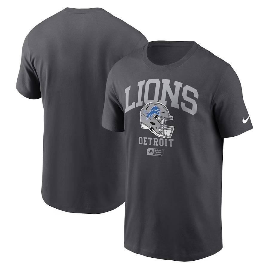 Men 2025 NFL Detroit Lions Grey T shirts